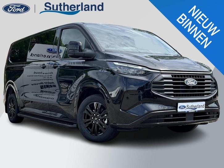 Ford Transit Custom 320 2.5 PHEV L2H1 Black Platinum DC ZUID, Auto's, Bestelauto's, Te koop, 360° camera, ABS, Achteruitrijcamera