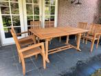 Prachtige teakhouten tuinset te koop, uitschuifbare tafel!, Tuin en Terras, Tuinsets en Loungesets, Nieuw, Tuinset, Eettafel, 6 zitplaatsen