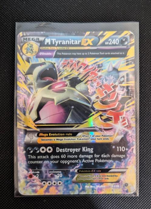 M Tyranitar EX - ?43/98, Hobby en Vrije tijd, Verzamelkaartspellen | Pokémon, Zo goed als nieuw, Ophalen of Verzenden