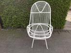 Vintage rotan stoel rohe  brocante retro, Huis en Inrichting, Stoelen, Riet of Rotan, Brocante retro vintage Scandinavisch, Wit