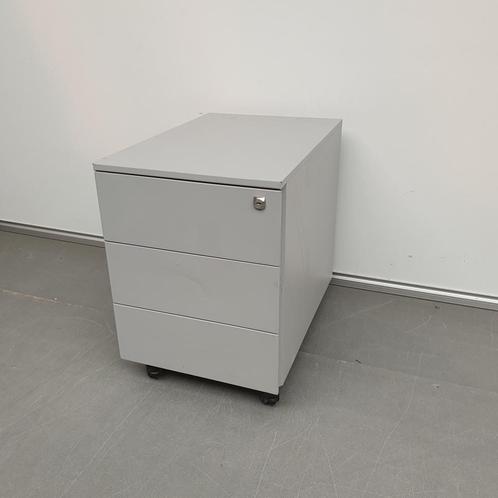 Grijze metalen 3-laden ladekast - 58x40x59 cm, Huis en Inrichting, Kasten | Ladekasten, Gebruikt
