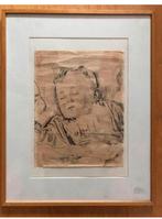 Tekening kind Hein Kray Kraij Assen 1949 origineel, Ophalen of Verzenden