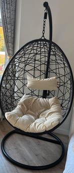 Hangstoel zwart, Huis en Inrichting, Stoelen, Ophalen, Gebruikt, Zwart, Eén