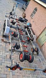 Luxe Damco 2000kg Geremde Tandemas Trailer met Rollen, Watersport en Boten, Ophalen, Minder dan 1500 kg, Gebruikt, Overige typen