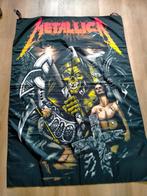 Metallica skull cross metal muziek vlag hardrock RARE band, Verzenden, Gebruikt