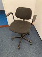 Zwart/Grijze Bureaustoel op Wielen, Huis en Inrichting, Bureaustoelen, Ophalen, Gebruikt, Zwart, Bureaustoel