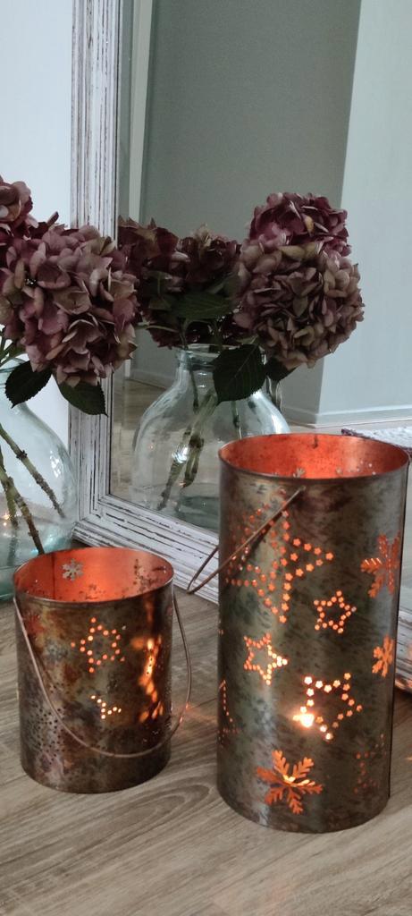 Rivièra Maison Lantaarns - Rustiek Metaal, Huis en Inrichting, Woonaccessoires | Kandelaars en Kaarsen, Zo goed als nieuw, Overige materialen