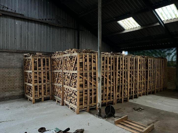 Ovengedroogd Eiken Haardhout - 1.8 kuub, Tuin en Terras, Haardhout, Blokken, Eikenhout, Ophalen of Verzenden