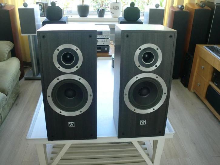 Wharfdale luidspreker e200 i nieuwen woofers top sound !!, Audio, Tv en Foto, Luidsprekers, Refurbished, Front, Rear of Stereo speakers