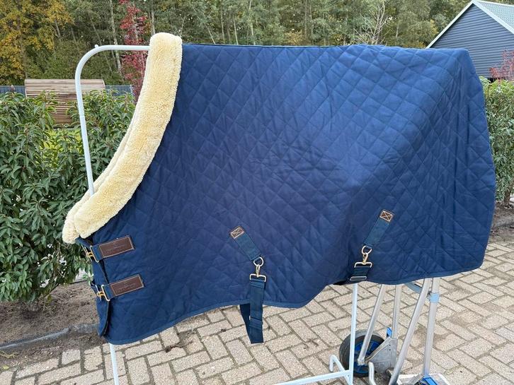 Kentucky Staldeken met kunstbontkraag, Dieren en Toebehoren, Paarden en Pony's | Dekens en Dekjes, Zo goed als nieuw, Ophalen of Verzenden