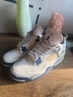 Witte Jordan 4 Retro Midnight Navy, Kleding | Heren, Schoenen, Ophalen of Verzenden, Zo goed als nieuw, Wit, Sneakers of Gympen