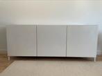 Besta dressoir met glasplaat en pootjes, Ophalen, Zo goed als nieuw, 25 tot 50 cm, 150 tot 200 cm