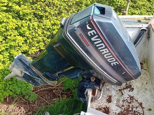 buitenboordmotor 40 pk evinrude vro langstaart, Watersport en Boten, Buiten- en Binnenboordmotoren, Gebruikt, Benzine, Buitenboordmotor