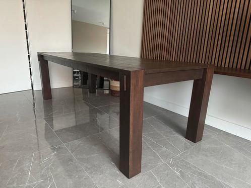 Massief eiken houten tafel 240 x 100 cm te koop, Huis en Inrichting, Tafels | Eettafels, 200 cm of meer, Vijf personen of meer