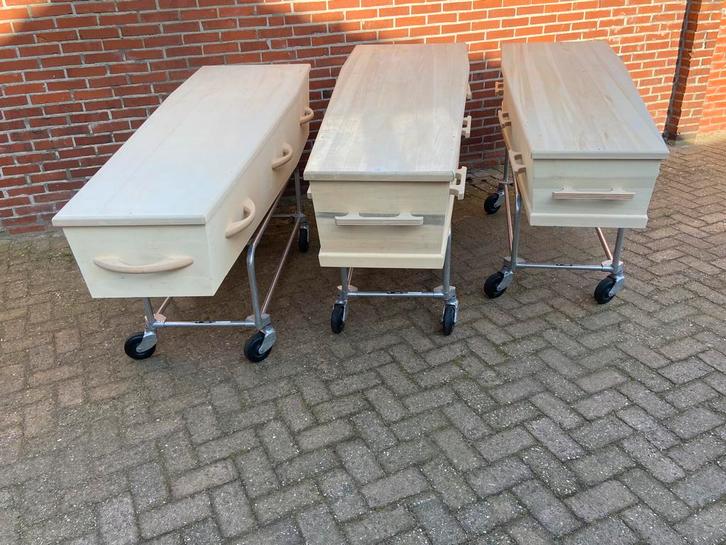 Massief populieren uitvaartkisten, Huis en Inrichting, Woonaccessoires | Kisten, Zo goed als nieuw, Minder dan 50 cm, Ophalen