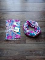Colsjaal. Ronde sjaal. Roze met bloemen. Nieuw! 47, Kleding | Dames, Mutsen, Sjaals en Handschoenen, Ophalen of Verzenden, Nieuw