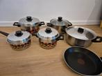 Nog nette pannen merk Fissler o.a. Gebruikt op keramisch, Ophalen, Gebruikt, Rvs, Koekenpan of Braadpan