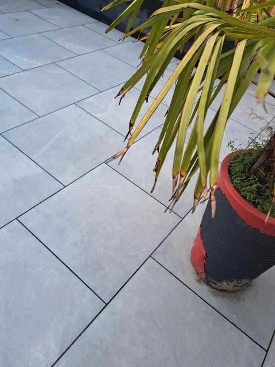 8 x Ceramaxx Ardeche Grey tuintegels / terrastegels 60 x 60, Tuin en Terras, Tegels en Klinkers, Zo goed als nieuw, Terrastegels