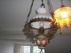 ser 1 olie hanglamp kap rond 30cm compl, Huis en Inrichting, Lampen | Hanglampen, Ophalen of Verzenden, Minder dan 50 cm