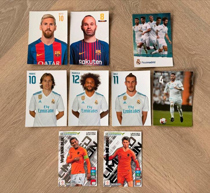 Voetbal kaarten Real Madrid, FC Barcelona, UEFA EURO 2020, Verzamelen, Sportartikelen en Voetbal, Buitenlandse clubs, Ophalen of Verzenden