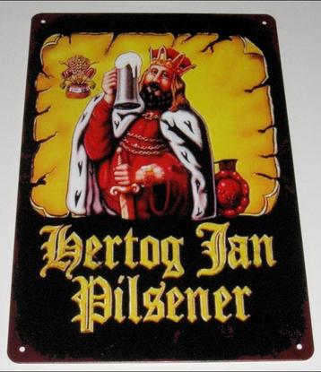 HERTOG JAN BIER : Metalen Bord Hertog Jan Pilsener beschikbaar voor biedingen