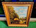 19e eeuws olieverf schilderij Zaandamstreek, Antiek en Kunst, Ophalen