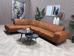 ZGAN Hoekbank Parijs Microleer - Cognac - 295 x 225, Ophalen, 250 tot 300 cm, -, -