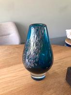 Scott Zwiesel - Blauwe glazen Florida design vaas, Antiek en Kunst, Antiek | Vazen, Ophalen of Verzenden