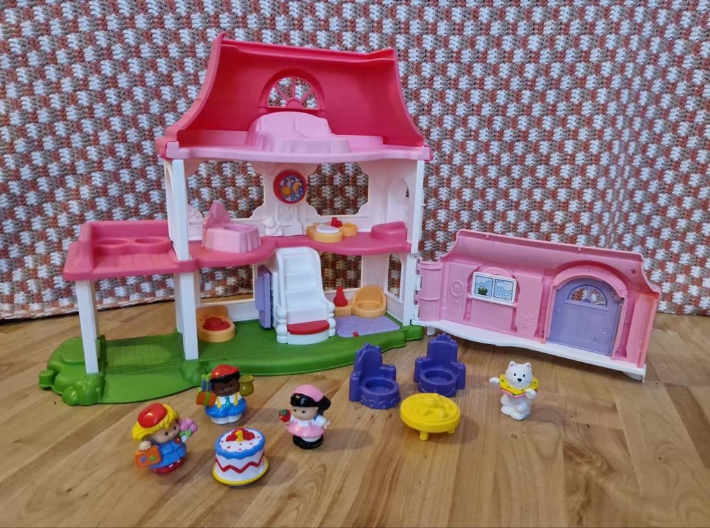 Fisher-Price Little people huis met veel toebehoren., Kinderen en Baby's, Speelgoed | Fisher-Price, Ophalen of Verzenden, Zo goed als nieuw