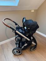 Mutsy evo kinderwagen met I-Base ISO fix, Ophalen, Gebruikt, Combiwagen, Verstelbare duwstang