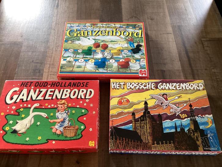 Diversen ganzenbord spellen oa het bossche ganzenbord, Hobby en Vrije tijd, Gezelschapsspellen | Bordspellen, Zo goed als nieuw