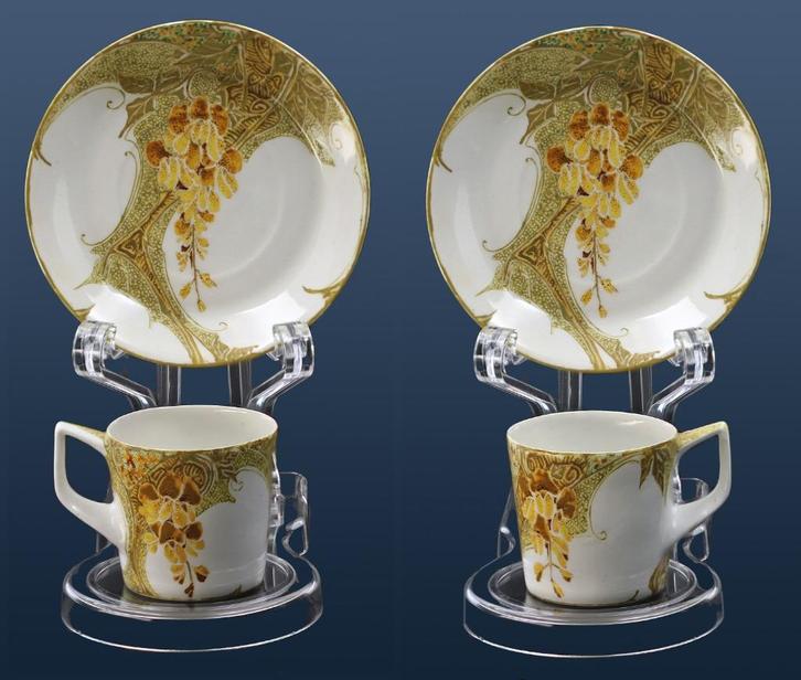 Rozenburg eierschaal kop en schoteltjes (Nr.:291), Antiek en Kunst, Antiek | Keramiek en Aardewerk, Ophalen of Verzenden