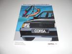 brochure Opel Corsa carrosserieaccessoires  1988, Ophalen of Verzenden, Nieuw, Overige merken