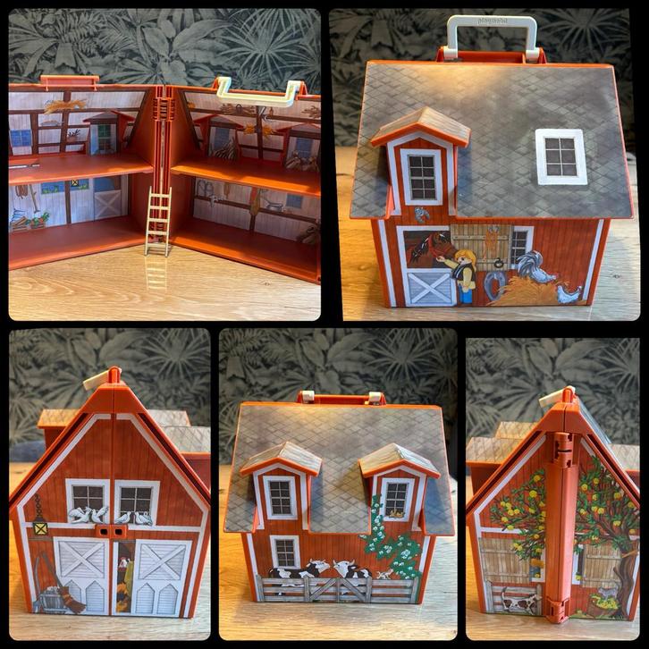 4142 Playmobil Boerderij in/meeneemkoffer (zonder inhoud), Kinderen en Baby's, Speelgoed | Playmobil, Zo goed als nieuw, Los playmobil