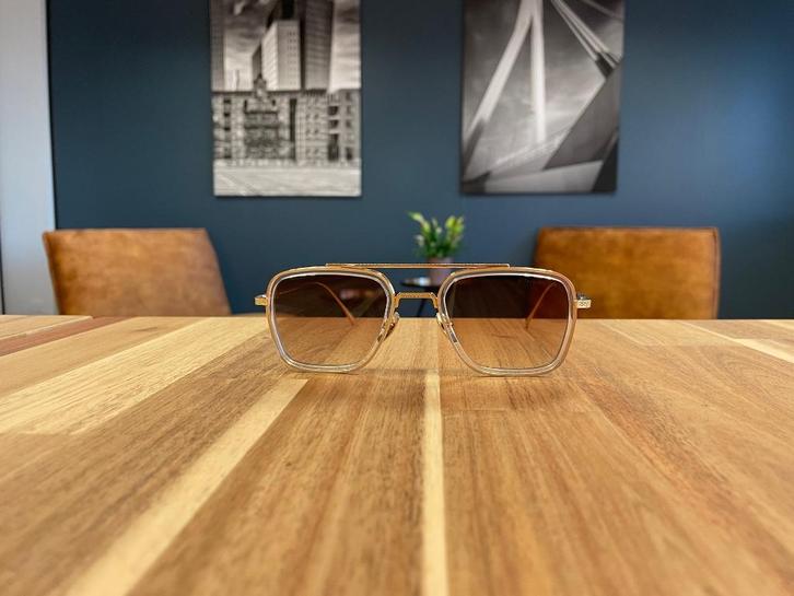 Dita flight 006 zonnebril bruin goud, Sieraden, Tassen en Uiterlijk, Zonnebrillen en Brillen | Heren, Nieuw, Zonnebril, Overige merken