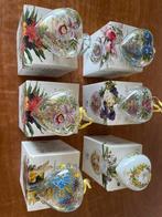 6 Hutschenreuther Kerstharten Kristalglas, Antiek en Kunst, Antiek | Glas en Kristal, Ophalen of Verzenden