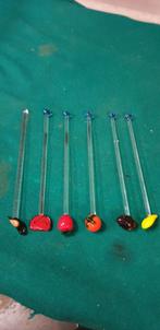 glazen thee cocktail lepels, 6 stuks, Huis en Inrichting, Ophalen of Verzenden, 'T Olde Gre-j, Info@toldegrej.nl, Endepoelstraat 20f Didam