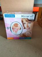Make-upspiegel - LED Mirror X7 Lanaform nieuw in doos, Minder dan 50 cm, Rond, Nieuw, Ophalen of Verzenden