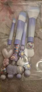 Leuke Make-up Kwasten Set - Cadeau Idee!, Gehele gezicht, Paars, Ophalen of Verzenden, Zo goed als nieuw