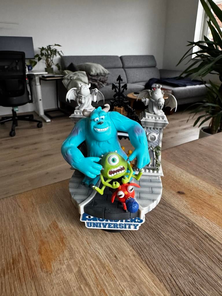 Monsters University figuur Mike and Sulley D-Stage Deluxe 6, Ophalen of Verzenden, Zo goed als nieuw, Feestartikel, Film of Tv