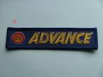 Shell advance benzine olie patch badge opnaai embleem, Nieuw, Auto's, Verzenden