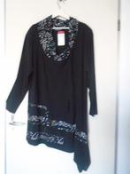 Magna A-Symmetrisch Tuniek Zwart Wit maat 52/54 Nieuw, Verzenden, Nieuw, Magna, Blouse of Tuniek