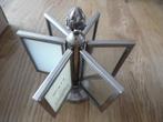 brocante verzilverd molentje met 6 fotolijstjes van 11-7.5 c, Antiek en Kunst, Ophalen of Verzenden