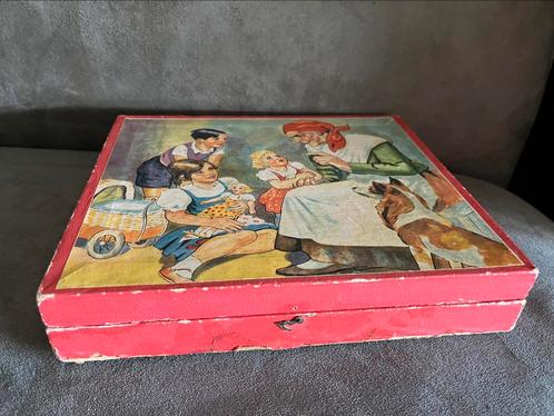 Antieke kubus puzzel, Antiek en Kunst, Antiek | Speelgoed, Ophalen of Verzenden