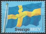 ZWEDEN Brevzegel Zweedse Vlag 2014, Ophalen of Verzenden, Zweden, Gestempeld