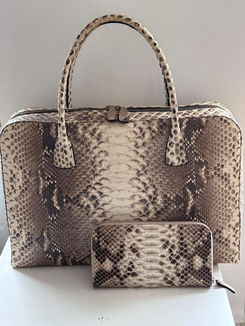 Fred de la Bretoniere tas van luxe python leer, Sieraden, Tassen en Uiterlijk, Tassen | Damestassen, Zo goed als nieuw, Handtas