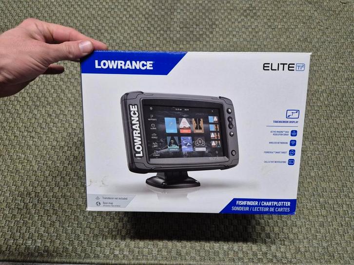 Lowrance Elite Ti2 7 inch met 3in1 StructureScan, Watersport en Boten, Navigatiemiddelen en Scheepselektronica, Zo goed als nieuw