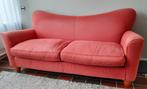 Vintage design Italiaanse bank DOMINO 2,5 zitter, Ophalen, Hout, Modern design, Gebruikt