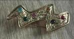 Vintage aparte broche 7-3,5 cm, Sieraden, Tassen en Uiterlijk, Broches, Ophalen of Verzenden, Zo goed als nieuw, Overige materialen