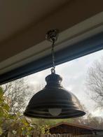 Hangende Zilveren Lamp, Huis en Inrichting, Lampen | Hanglampen, Ophalen of Verzenden, Zo goed als nieuw, Metaal, Minder dan 50 cm